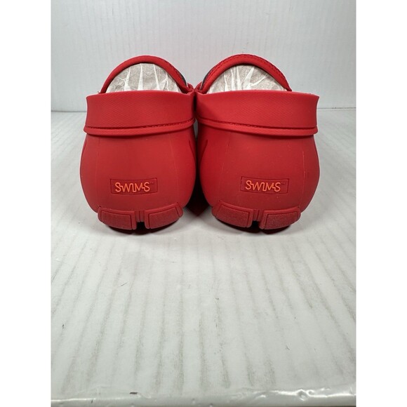 SWIMS Riva Red Loafers Shoes Men’s Size 11.5 Slip In BRAND NEW - Picture 5 of 8